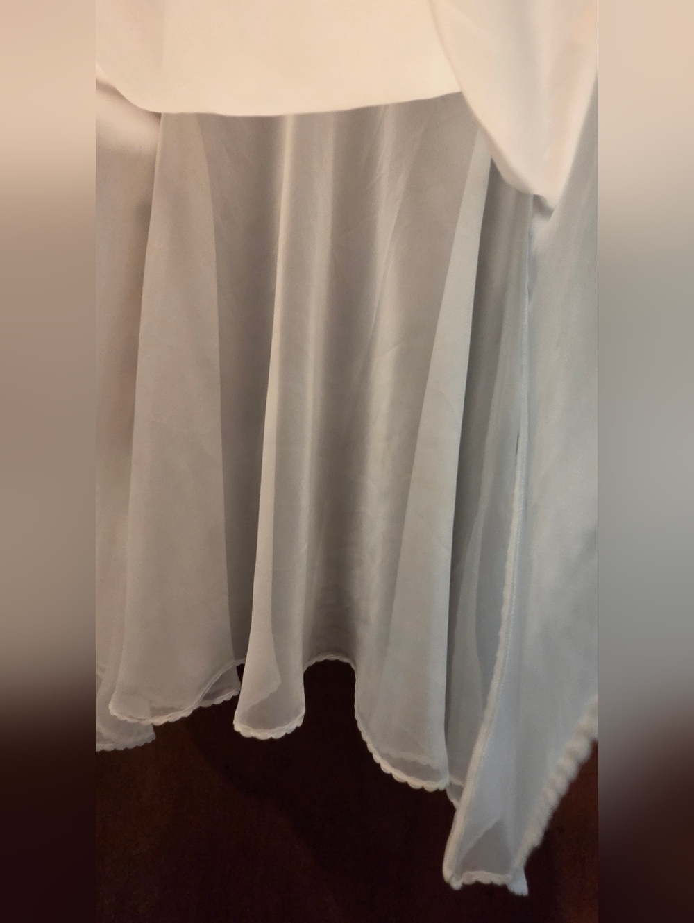 Victoria's Secret White Sheer & Satin Bridal Chemise SzM - Picture 5 of 7